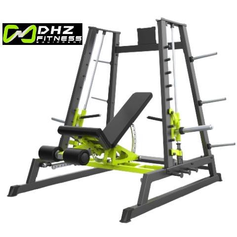 D602 Power Smith Machine Dual System Upper Multi-Function Smith Press (Upper Body Focus)(DHZ Brand) (Plate Loaded)