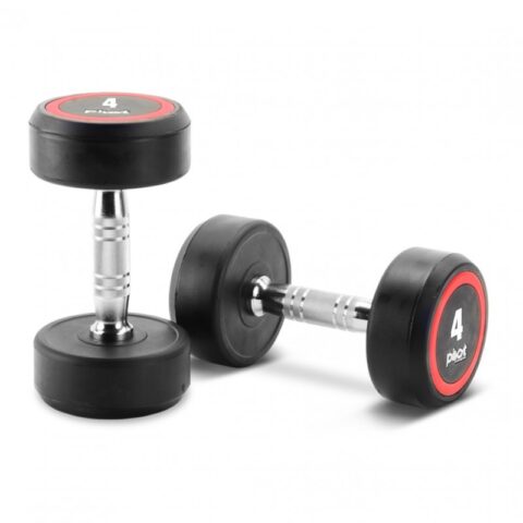 D2250.4 PRO ROUND HEAD RUBBER DUMBBELL 4KG [pair] (TECHNOFITNESS BRAND)