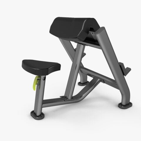 KJ1247 Commercial Seated Preacher Curl (TechnoFitness Brand)