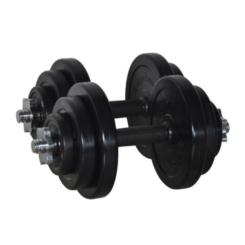 WK-15R RUBBER DUMBBELL KIT 15KG (PIVOT BRAND)