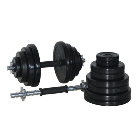 WK-40R DELUXE RUBBER DUMBBELL KIT 40KG (PIVOT BRAND)